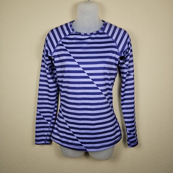 Nike Pro Dri Fit Fleece Lined Long Sleeve Active Top Fitted Size Small Thumbhole - Picture 1 of 12